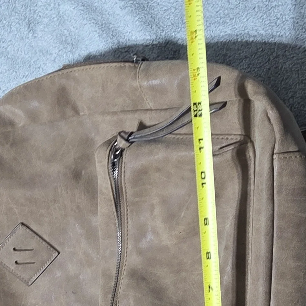 American Eagle Outfitters Tan Faux Leather Backpack Bag